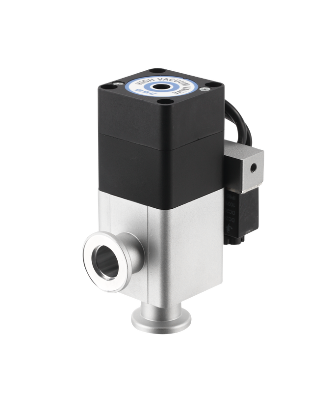 BAOSI GDQ Series GDQ-J16(B)MS Pneumatic High Vacuum Baffle Valve DN16 Pneumatic KF16 Aluminum Alloy (Magnetic Switch)