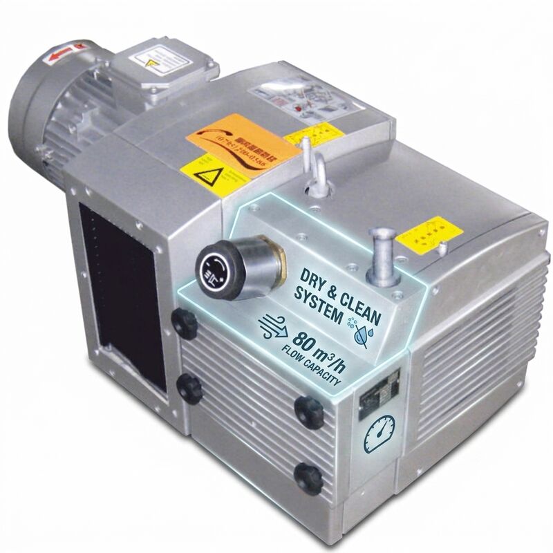Rotary vane low-pressure compressor, 100m³/h, oil-free, air-cooled,KDE100